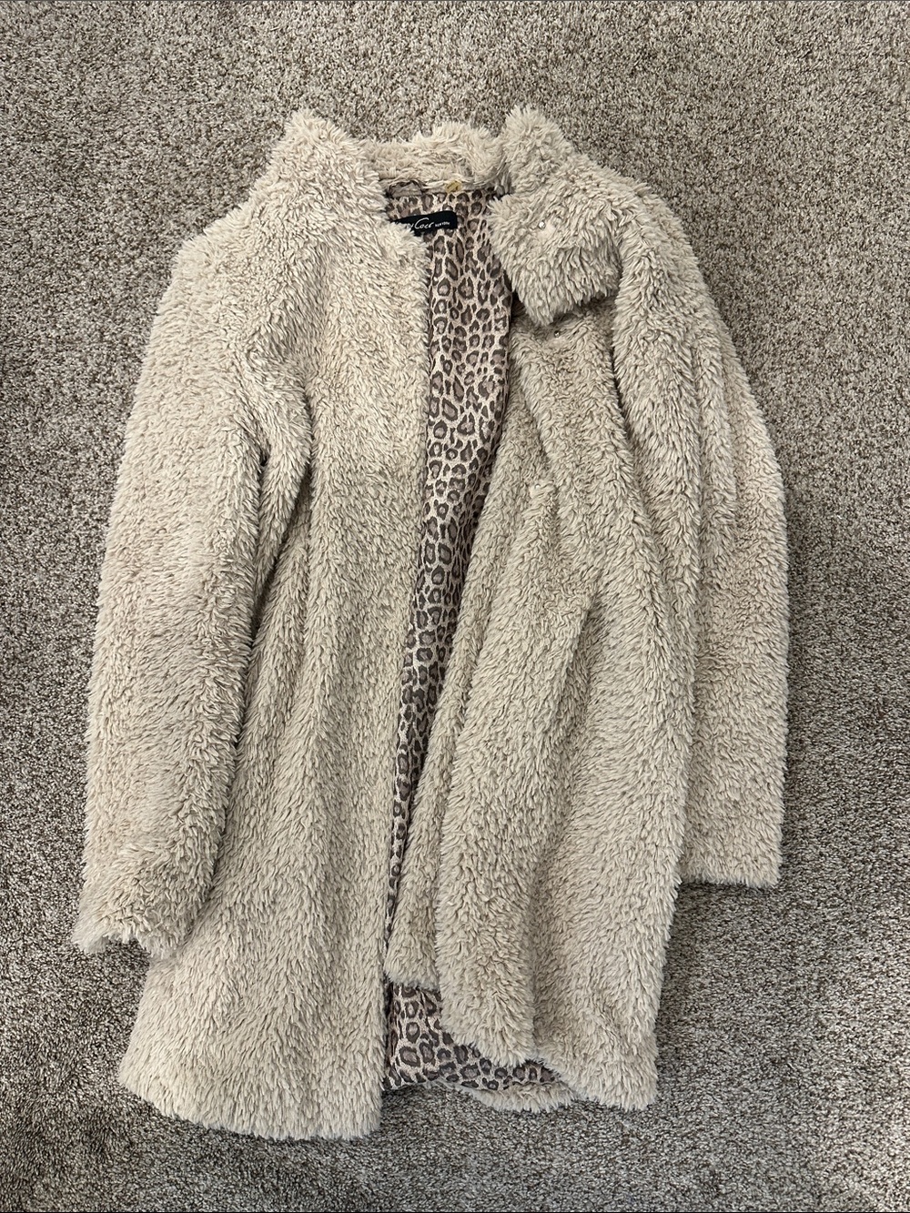 Kenneth Cole faux fur Sherpa jacket